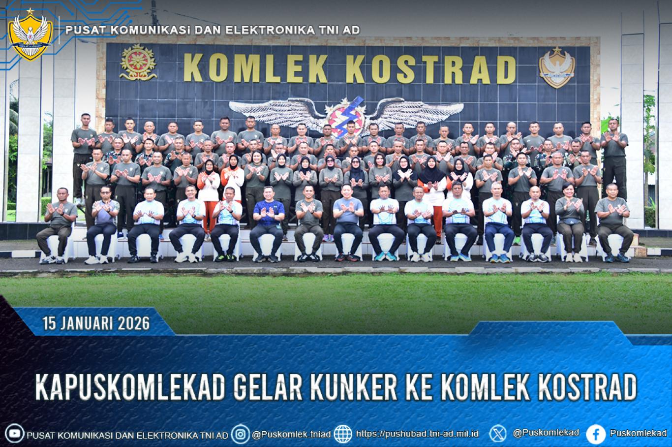KAPUSKOMLEKAD GELAR KUNKER KE KOMLEK KOSTRAD