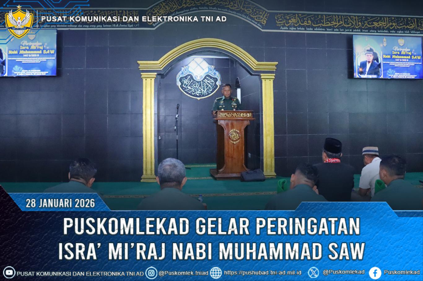 PUSKOMLEKAD GELAR PERINGATAN ISRA MIRAJ NABI MUHAMMAD SAW